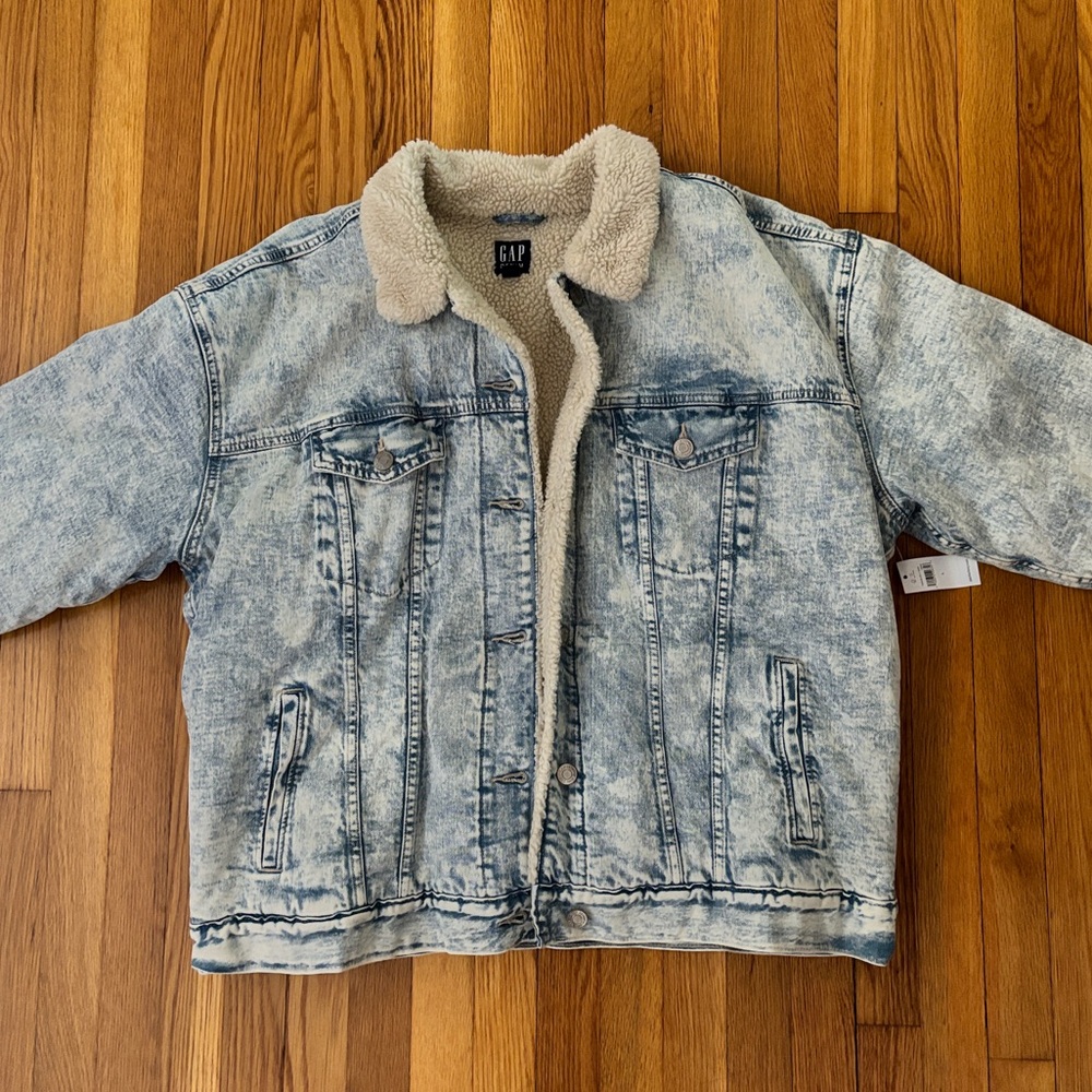 Gap Denim Sherpa Jacket